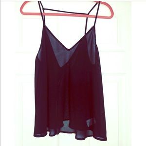Sheer Black Tank